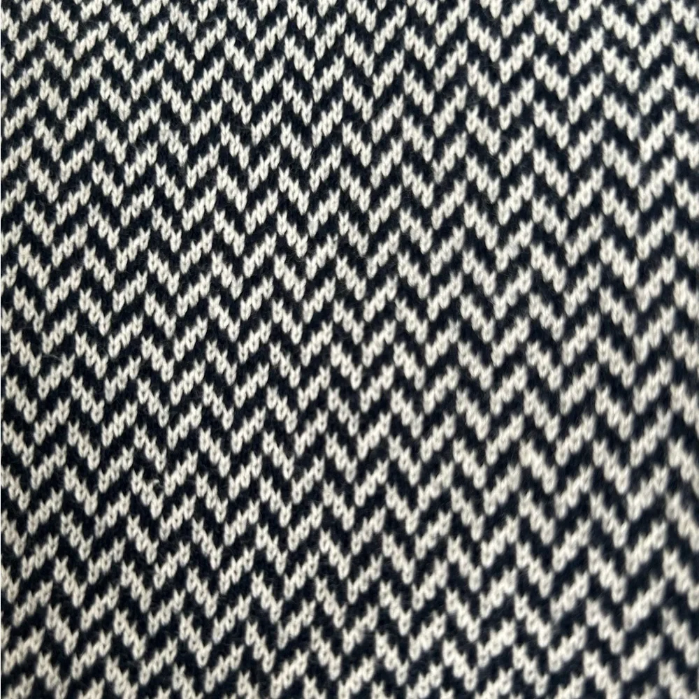 Blue and White Polo Shirt with Geometric Pattern - Picture 6 of 12